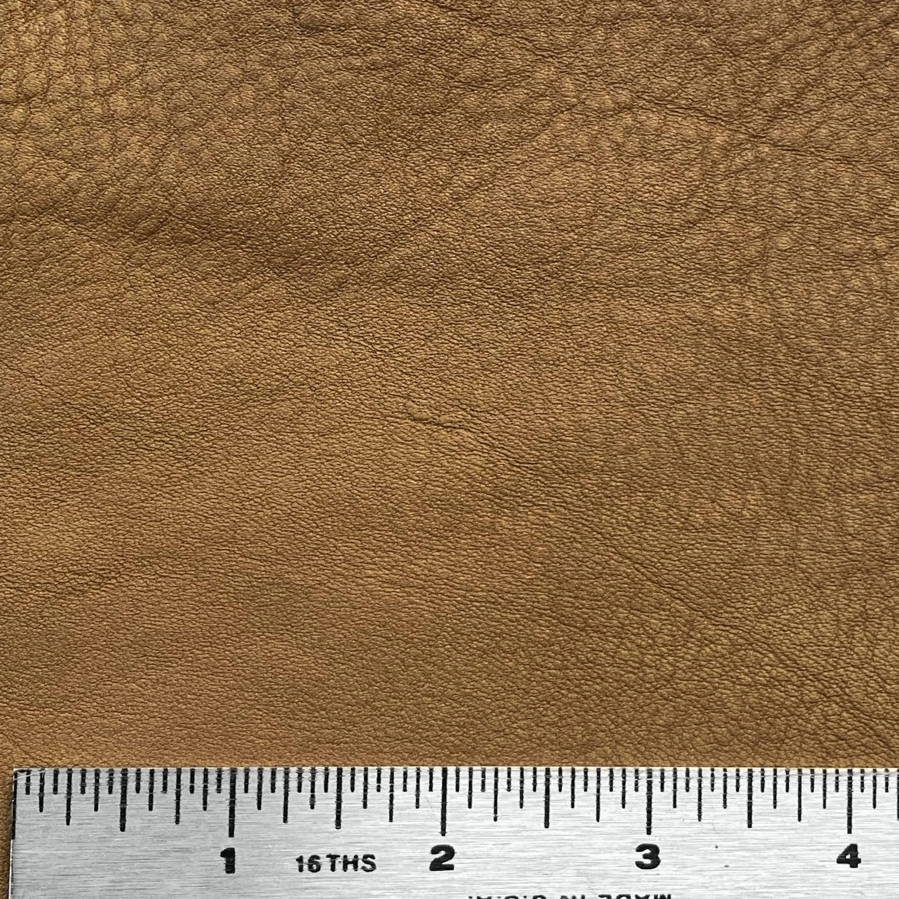 4oz (1.8mm) Pebble Cow Leather - Gingerbread (per square foot)