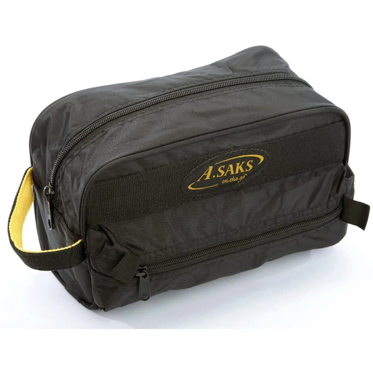 A. Saks Waterproof Lightweight Nylon Travel Essentials Deluxe Toiletry Kit