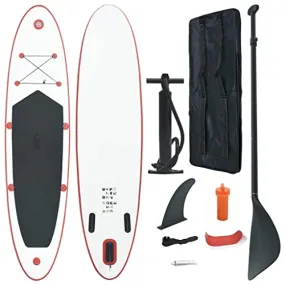 Aisifx Inflatable Stand Up Paddleboard Set Red and White