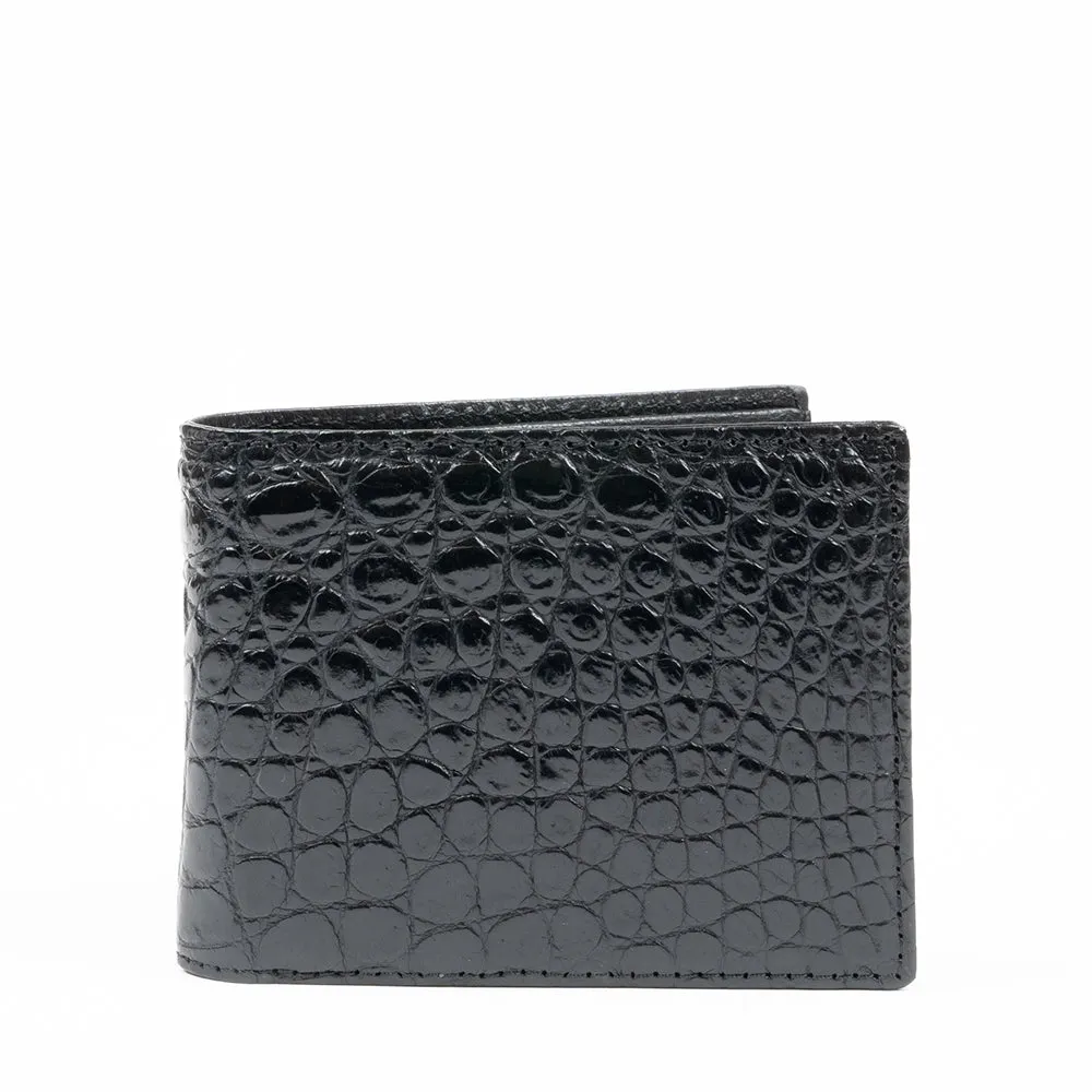 Black Genuine Crocodile Wallet "Byrd"