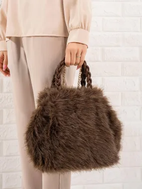 Blingy Fur Handbag