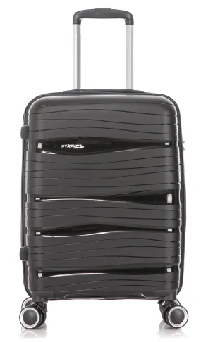 Cabin Spinner Suitcase - Crack Resistant - PP801 - Black