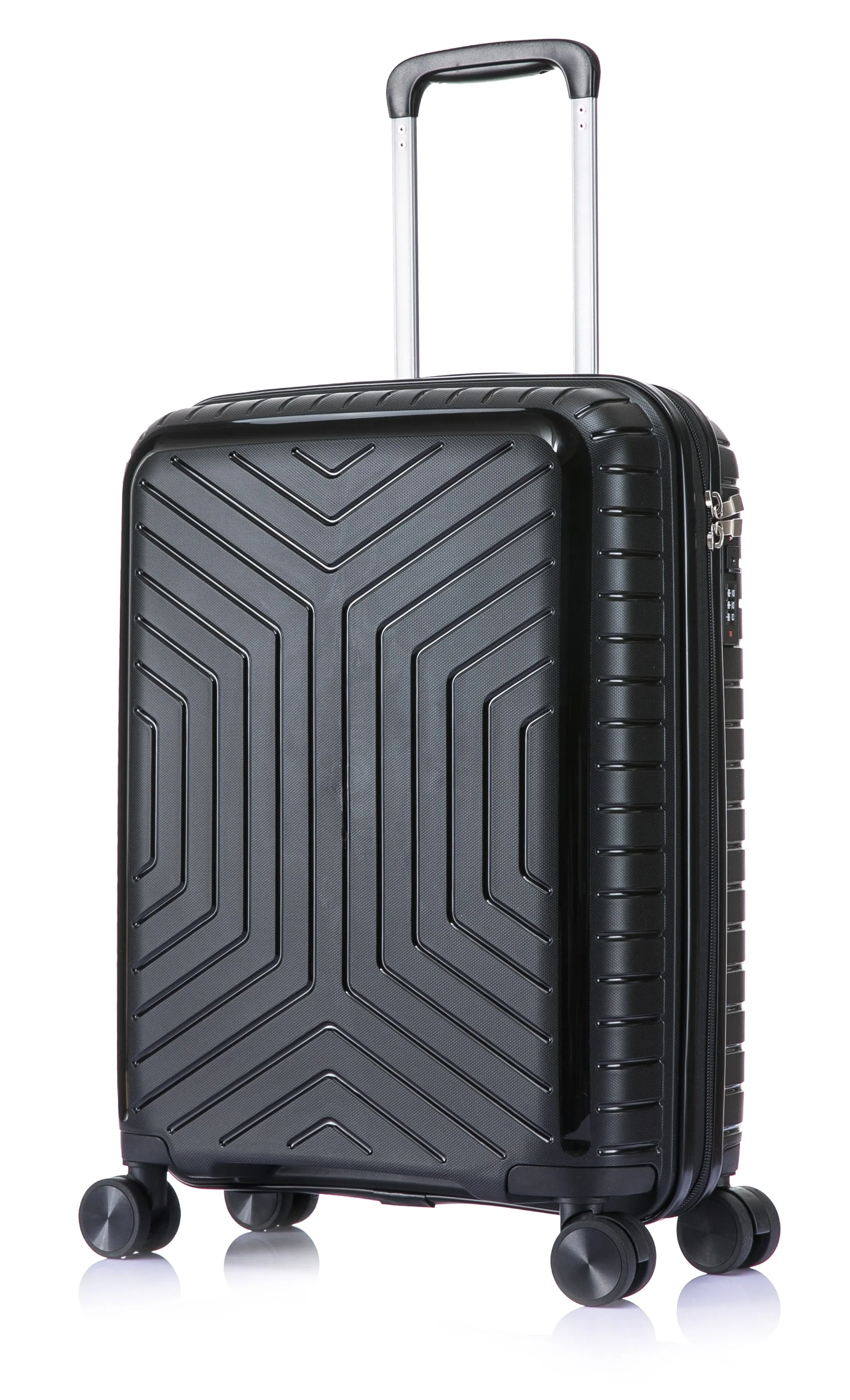 Cabin Spinner Suitcase -RyanAir - Crack Resistant - PP-20 - Black