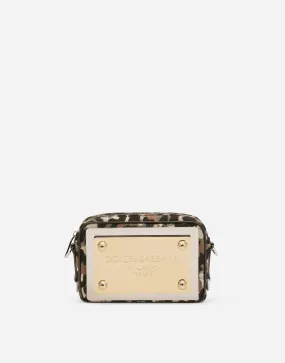 Camouflage Jacquard Crossbody Bag