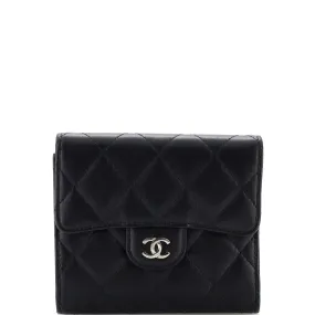 CHANEL CC Compact Classic Flap Wallet Quilted Lambskin