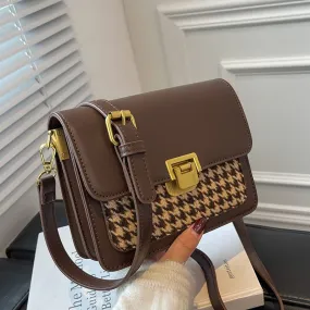 Christmas Gift Niche Design Popular Bag 2024 New Female Bag Ins Messenger Bag Autumn Square Bag Underarm Bag Shoulder Bag Width: 19cm