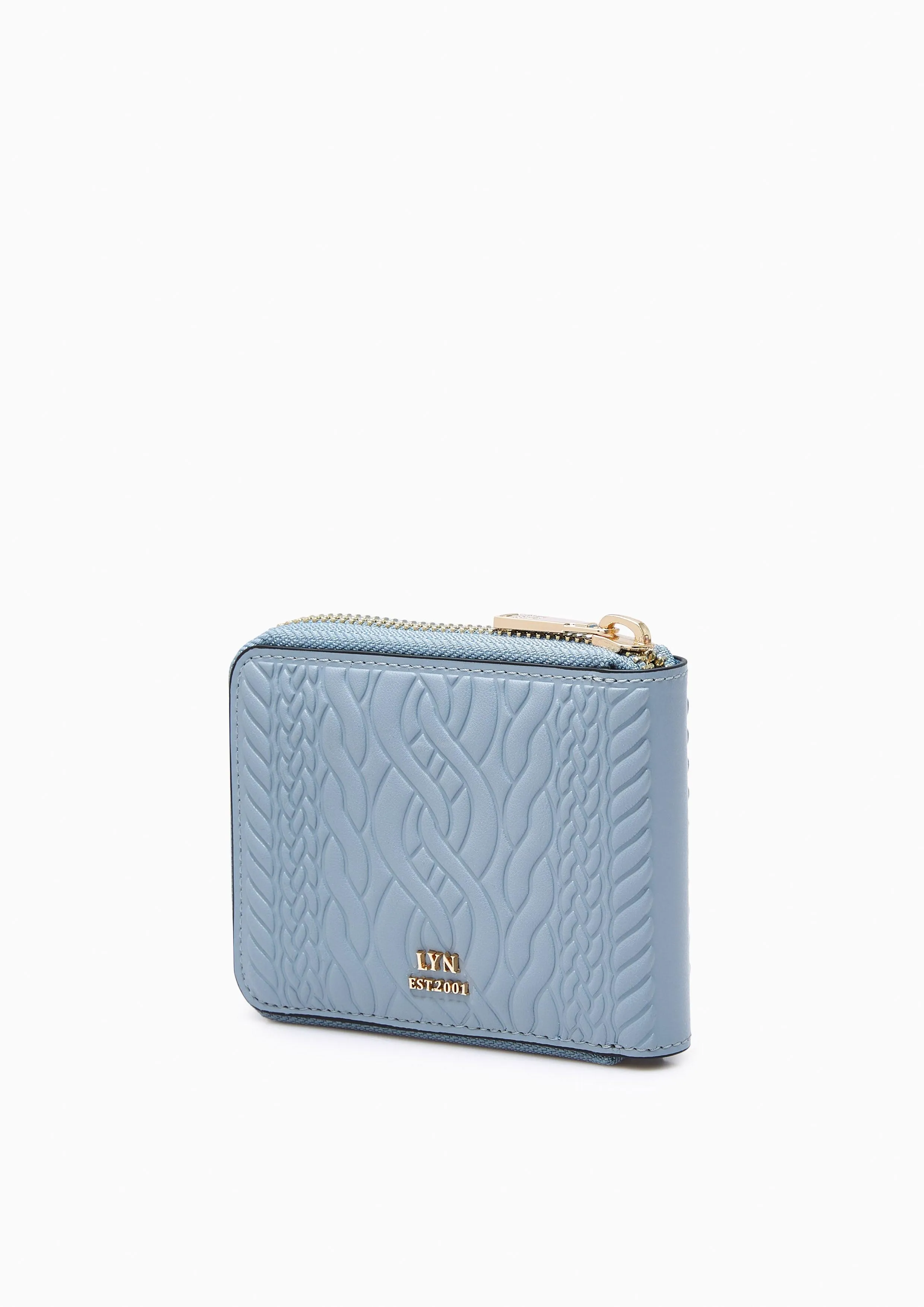 Dustin Knit Short Wallet Blue