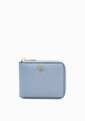 Dustin Knit Short Wallet Blue