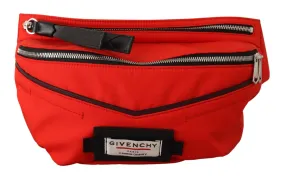 Elegant Large Bum Belt Bag in Red and Black