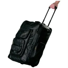 Embassy Italian Stone Design Genuine Leather Super-deluxe 23" Trolley-backpack