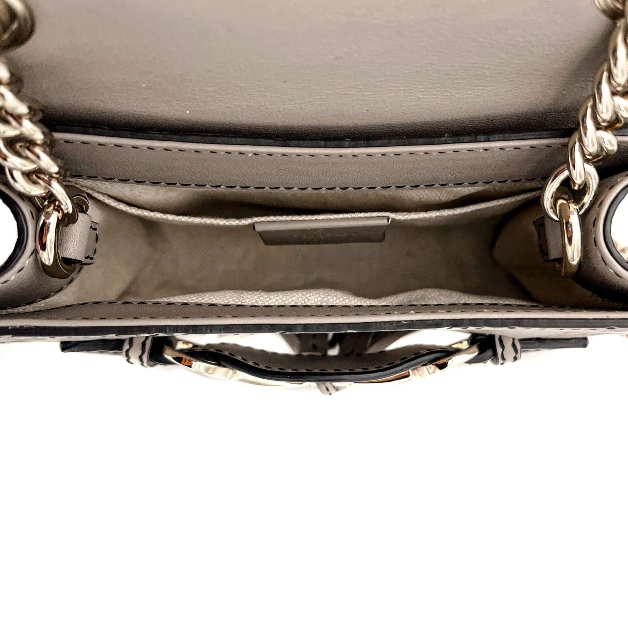 Emily Guccissima Grey Leather Chain bag