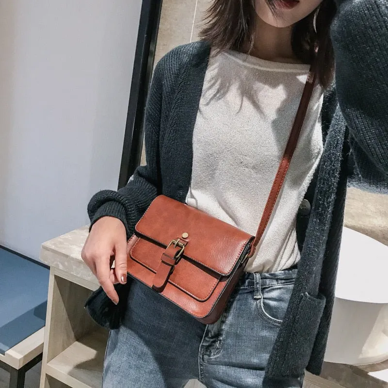 Flap Fashion Casual Leather Shoulder Bags