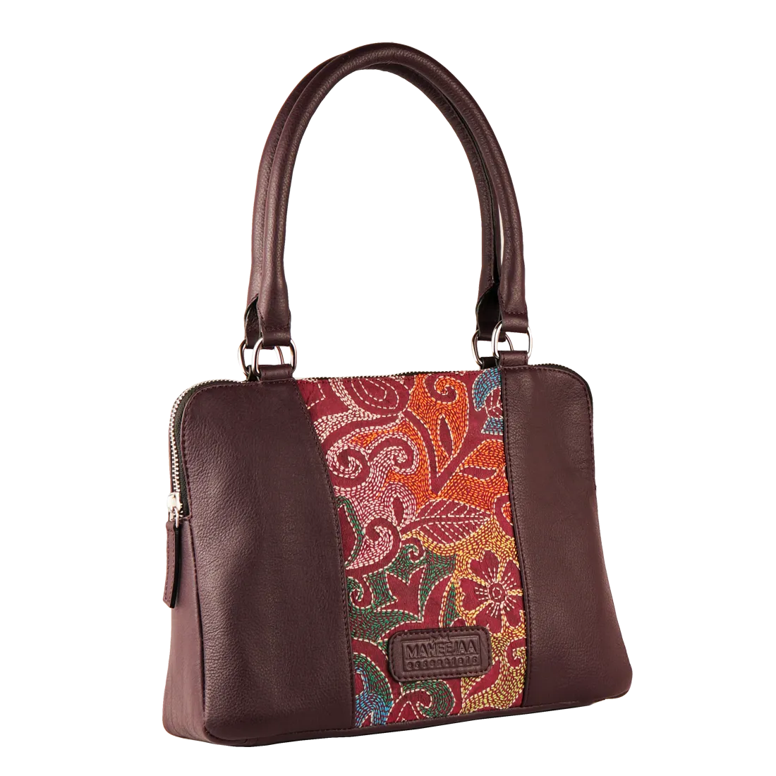 Genuine Leather Handcrafted Small Handbag Women (Plum)