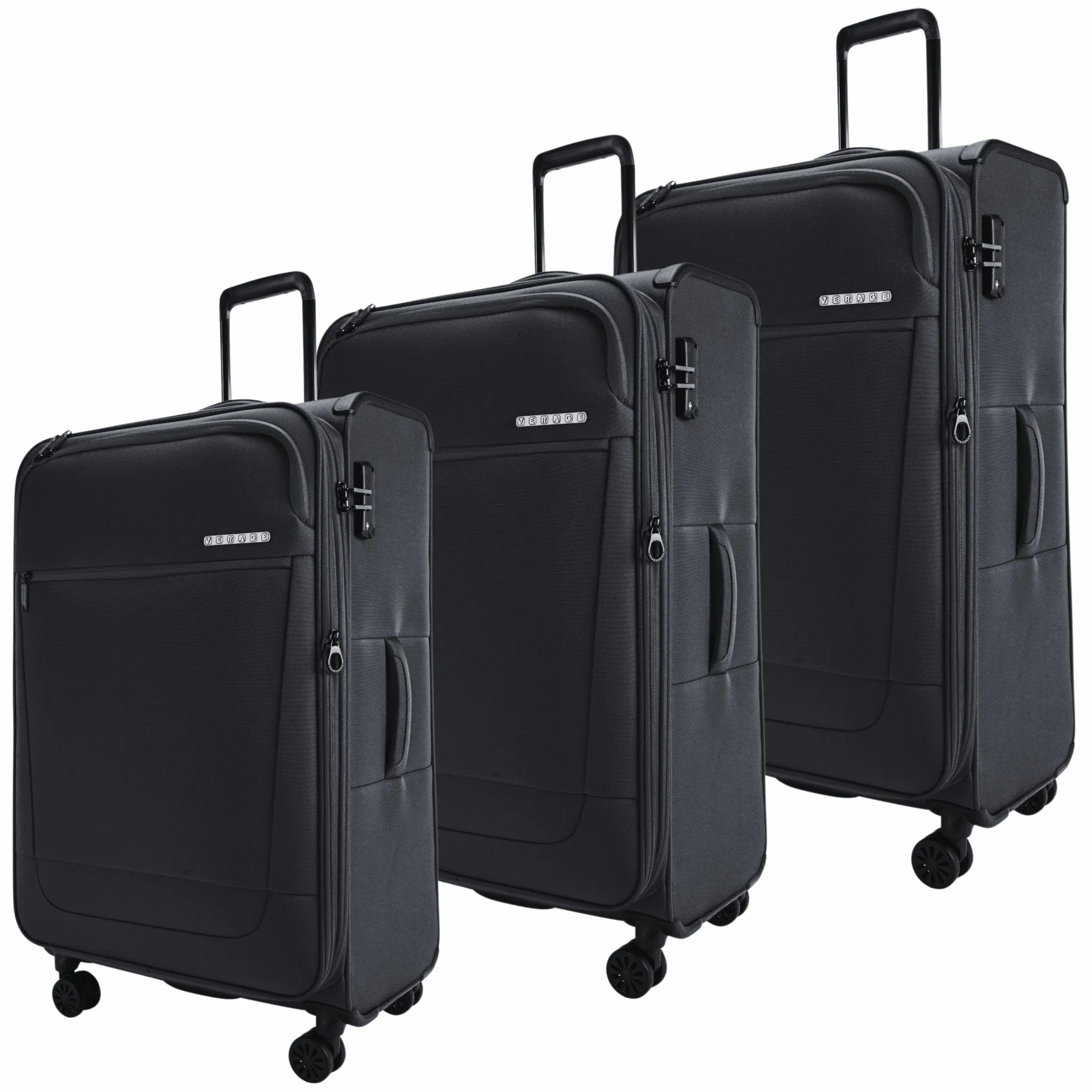 Greenwich Softcase Trolley Set Of 3 Navy