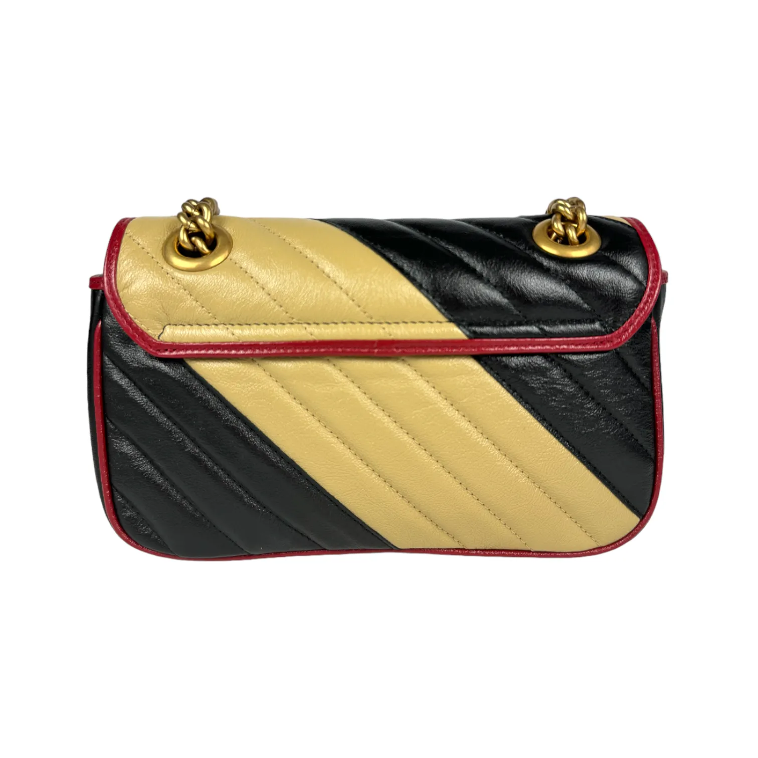 Gucci GG Marmont Mini Tricolor Leather