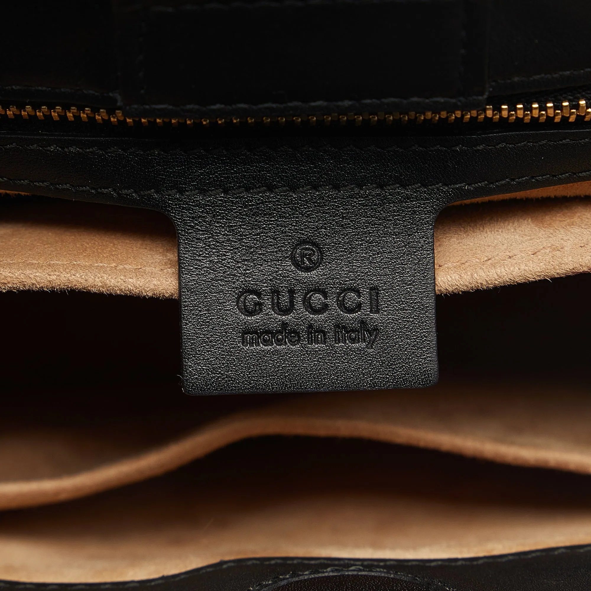 Gucci Sylvie Web Black Leather