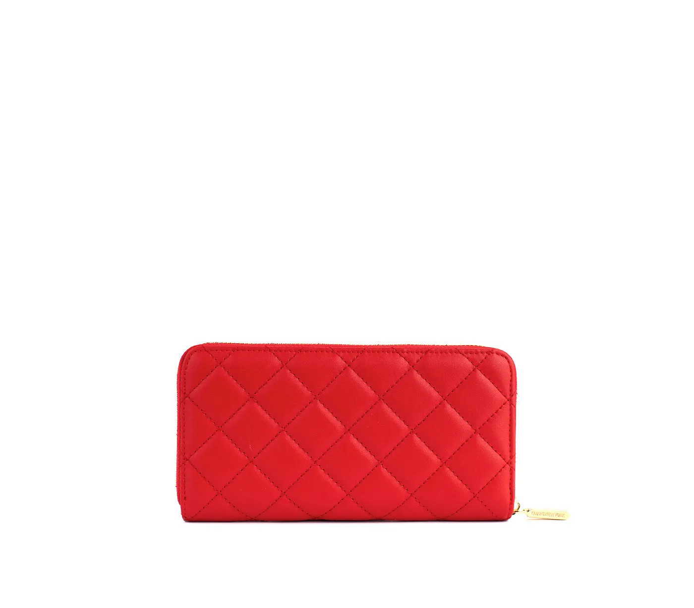 Gunas New York Uptown Quilted Red Zip Wallet