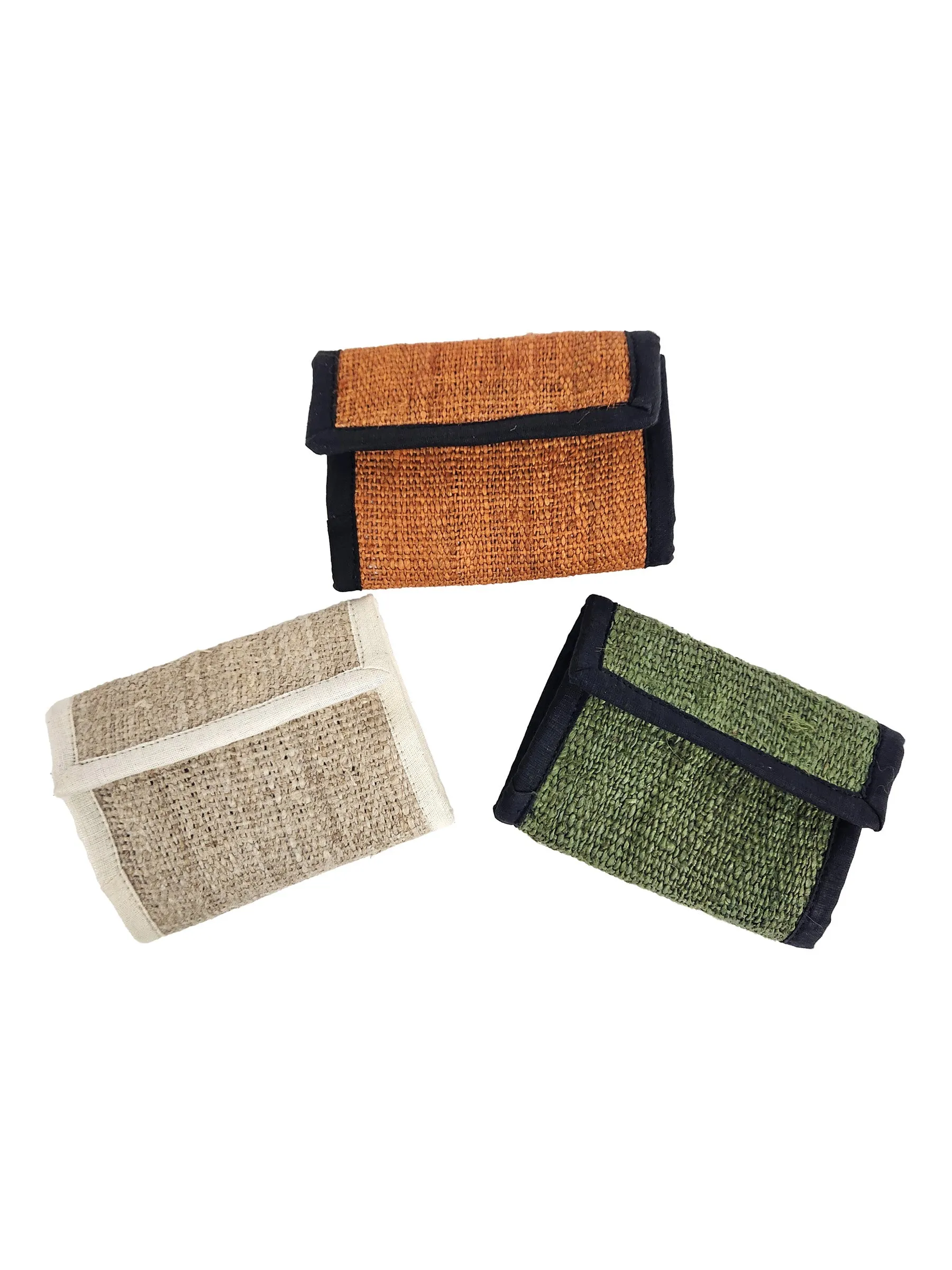 Hemp Wallet Lucky Elephant Embroidered (Pack of 3)