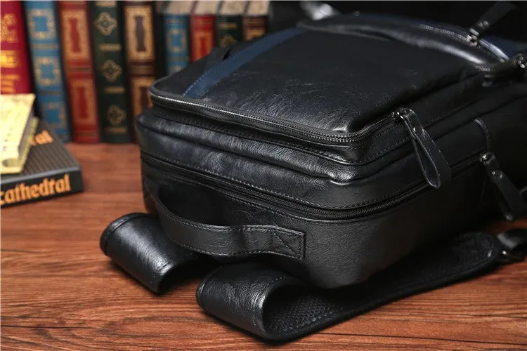 High Quality Vintage Leather Men's Backpack