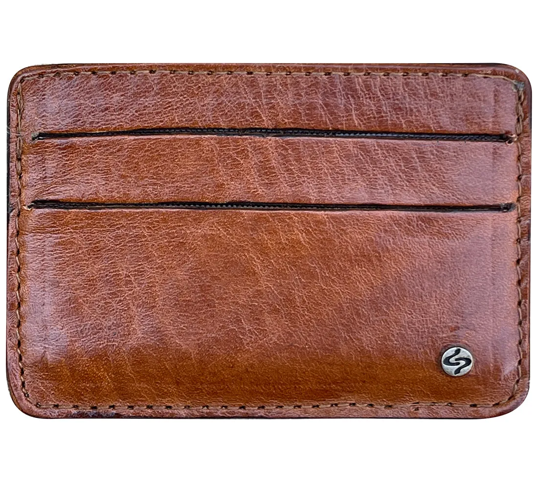 JOSH Men's Skinny Handmade Leather Cardholder | Wallet