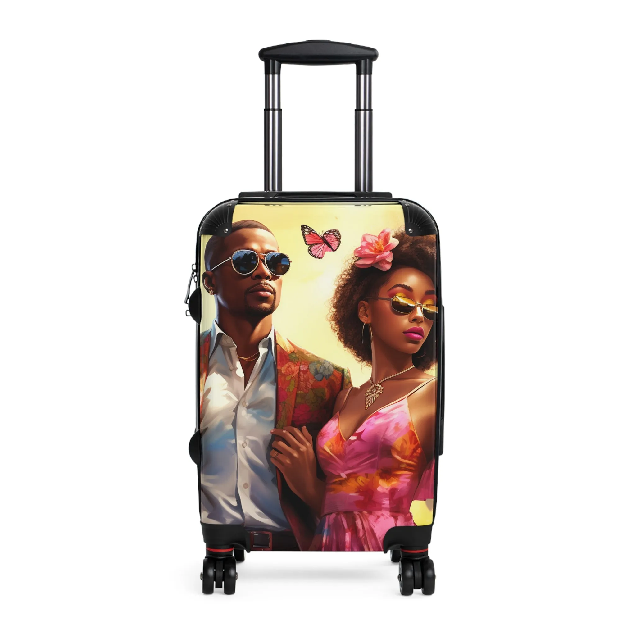 Journey's Keepsake: The Globe-Trotting Pair's Stylish Suitcase