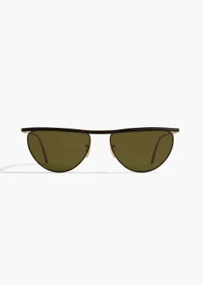 KHAITE x Oliver Peoples 1984C in Matte Black and Vibrant Green