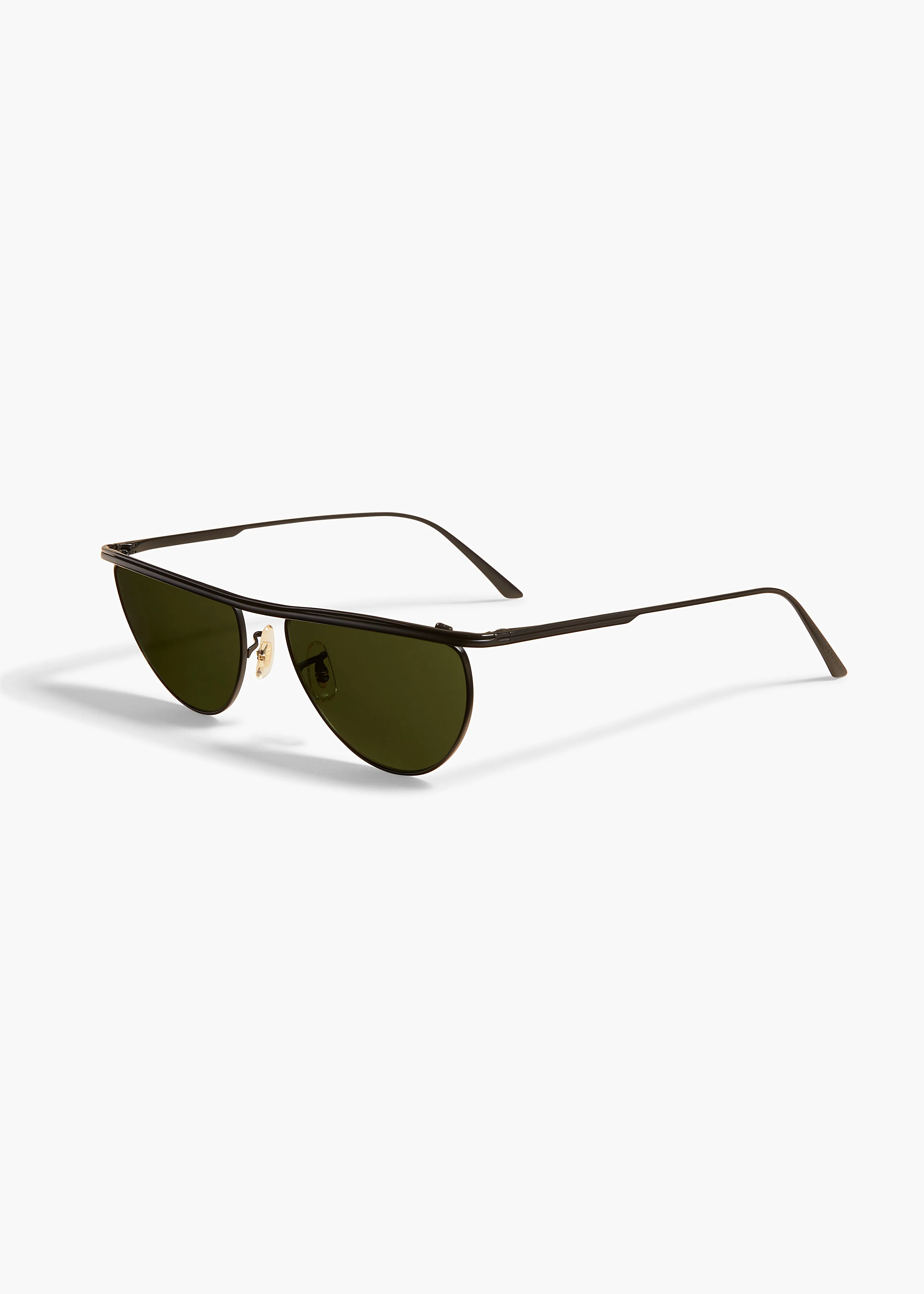 KHAITE x Oliver Peoples 1984C in Matte Black and Vibrant Green