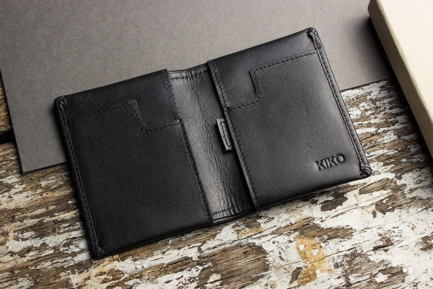 Kiko Leather Slim Bifold Wallet