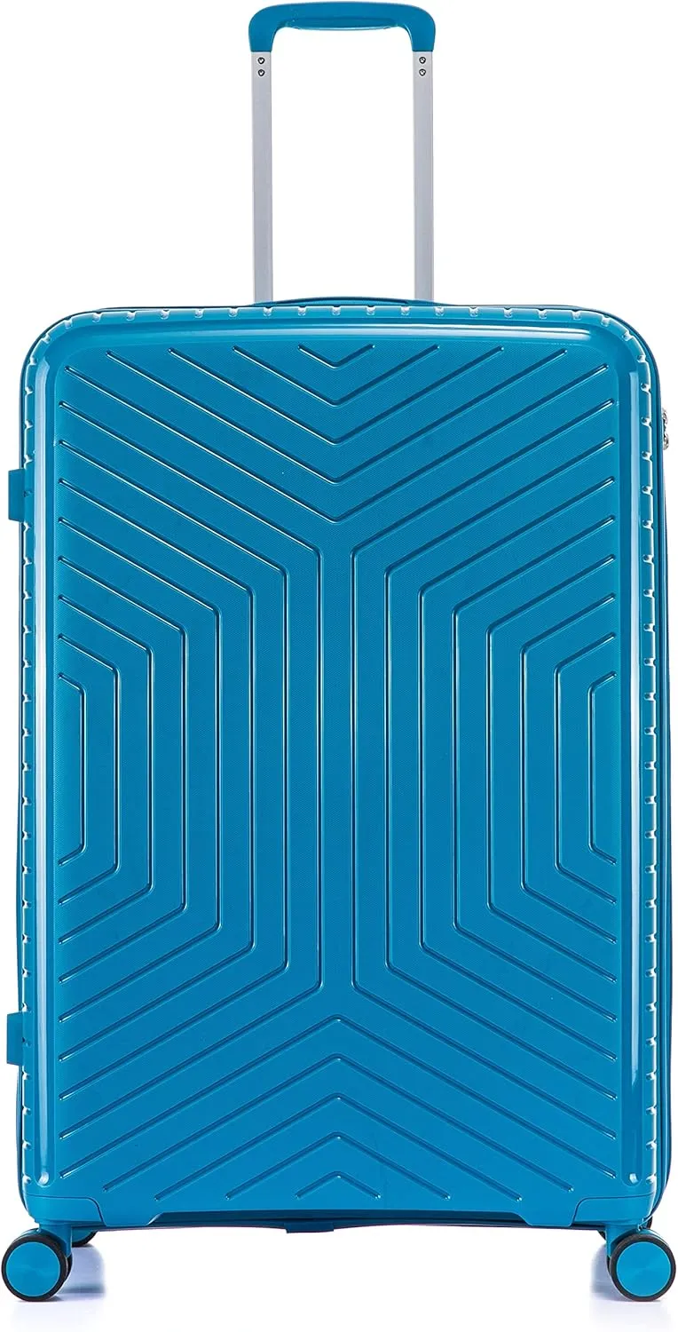 Large Polypropylene Hard Shell Suitcase PP20- Blue