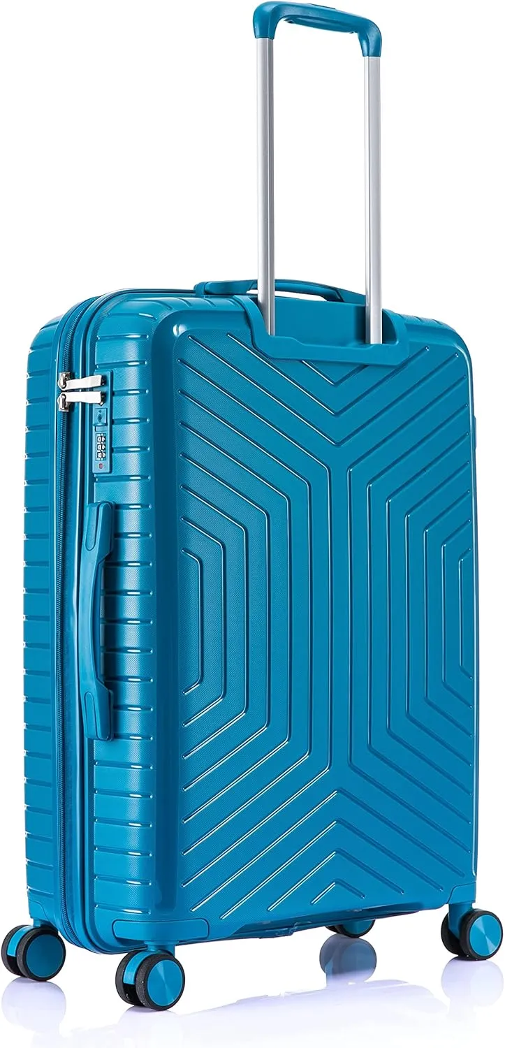 Large Polypropylene Hard Shell Suitcase PP20- Blue