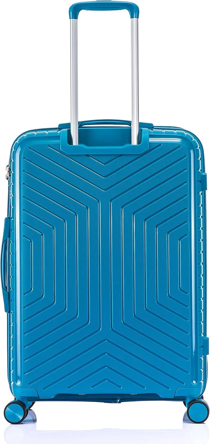 Large Polypropylene Hard Shell Suitcase PP20- Blue