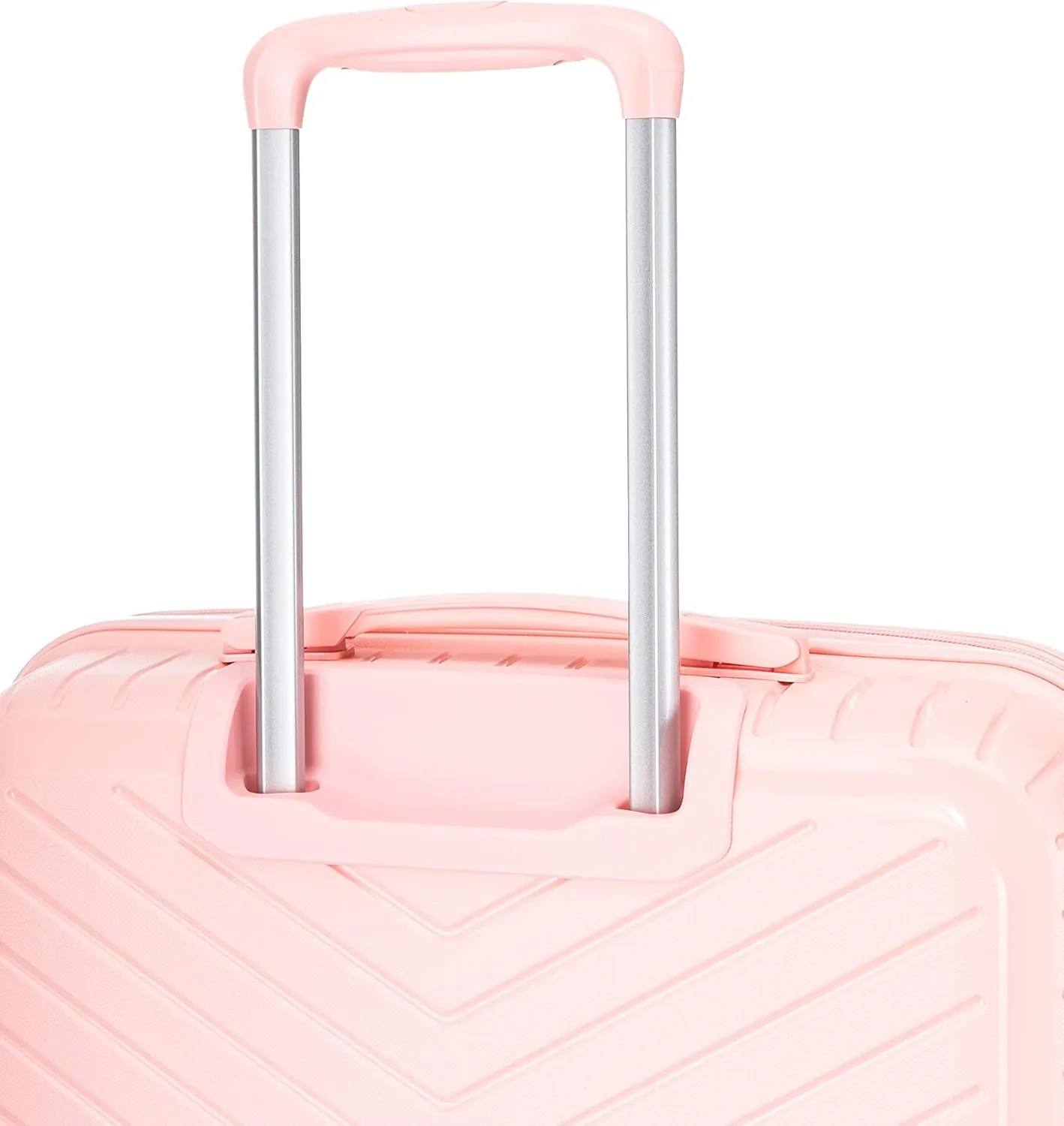 Large Polypropylene Hard Shell Suitcase PP20- Light Pink