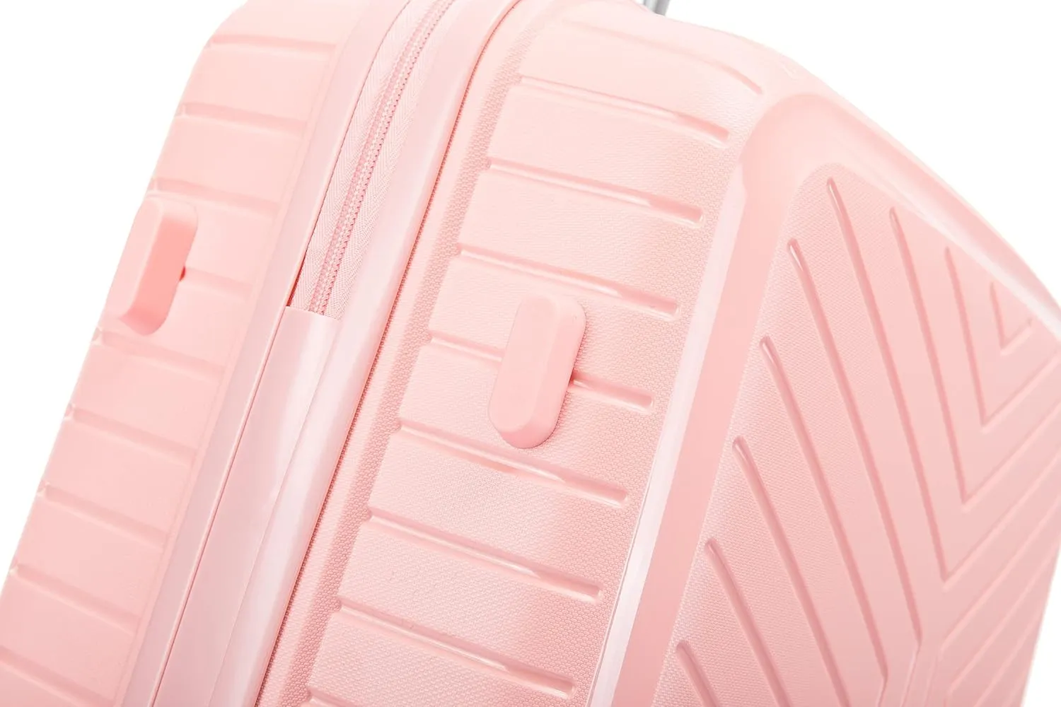 Large Polypropylene Hard Shell Suitcase PP20- Light Pink