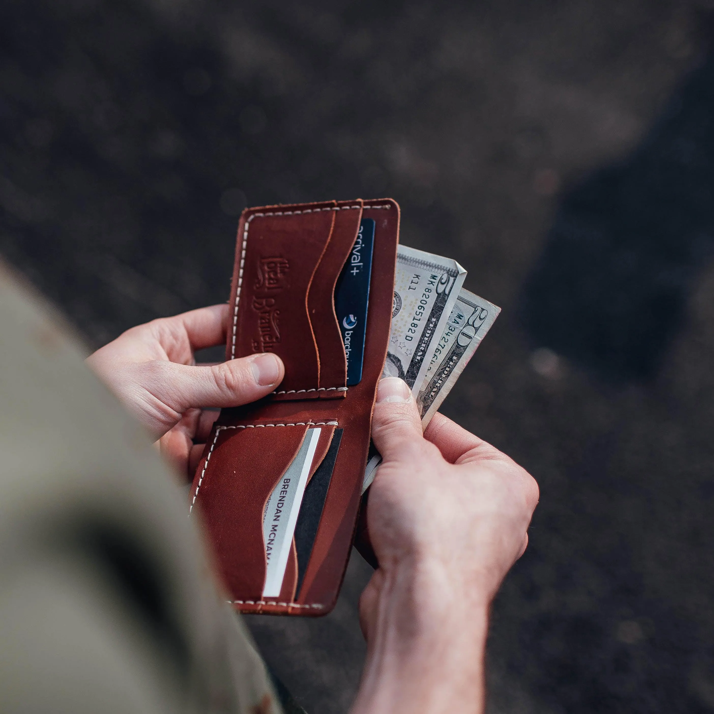 Leather Bifold Wallet - USA Made