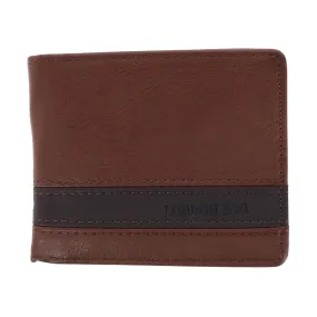 London Fog Men's Leather Bifold Passcase Wallet