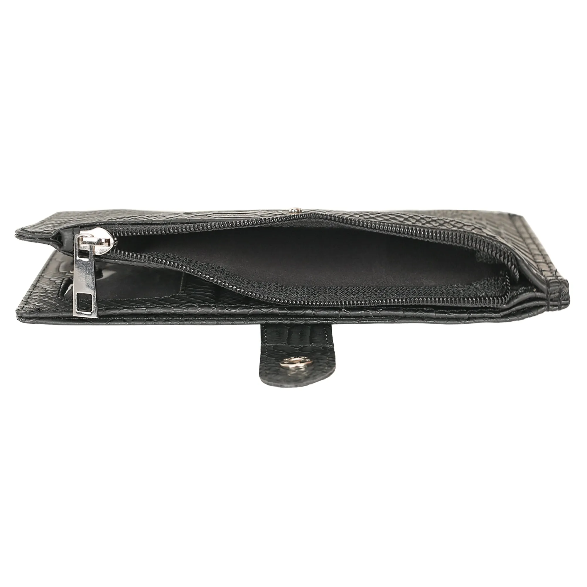 Marshal Wallet for Women (Black Croc)