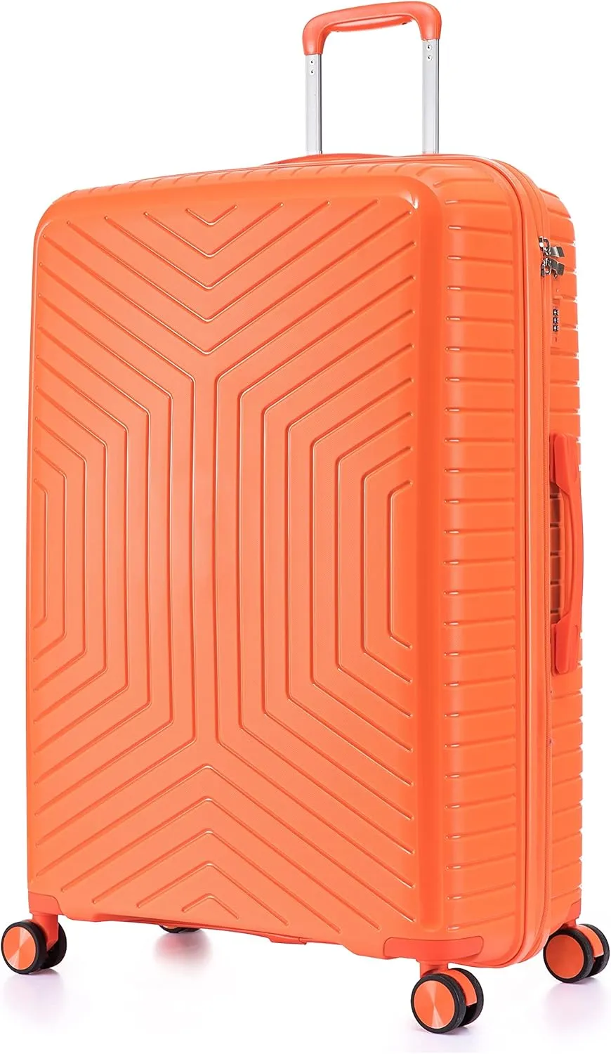 Medium Polypropylene Hard Shell Suitcase PP20- Orange