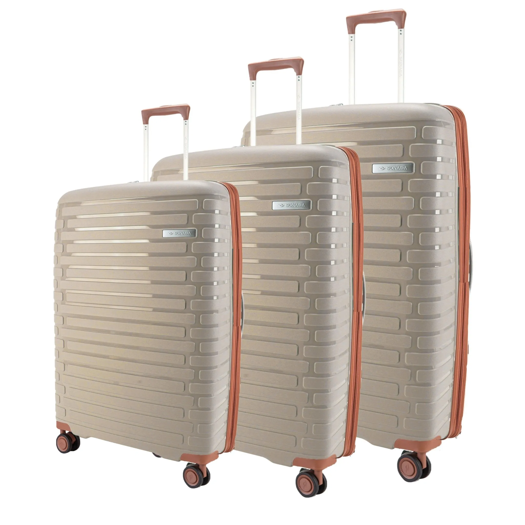 Meteor Suitcase Set of 3   Beauty Case - BlueBerry