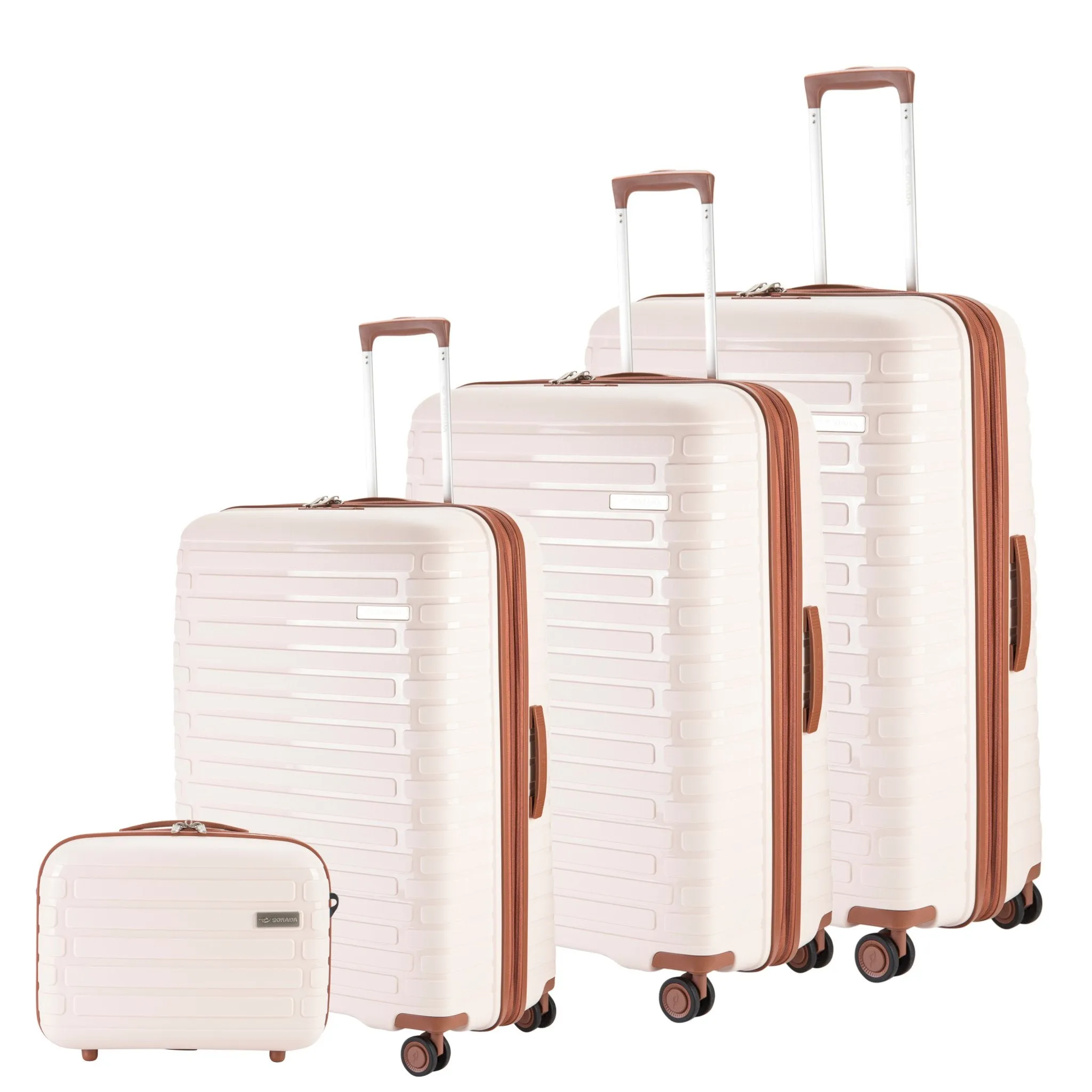 Meteor Suitcase Set of 3   Beauty Case - BlueBerry