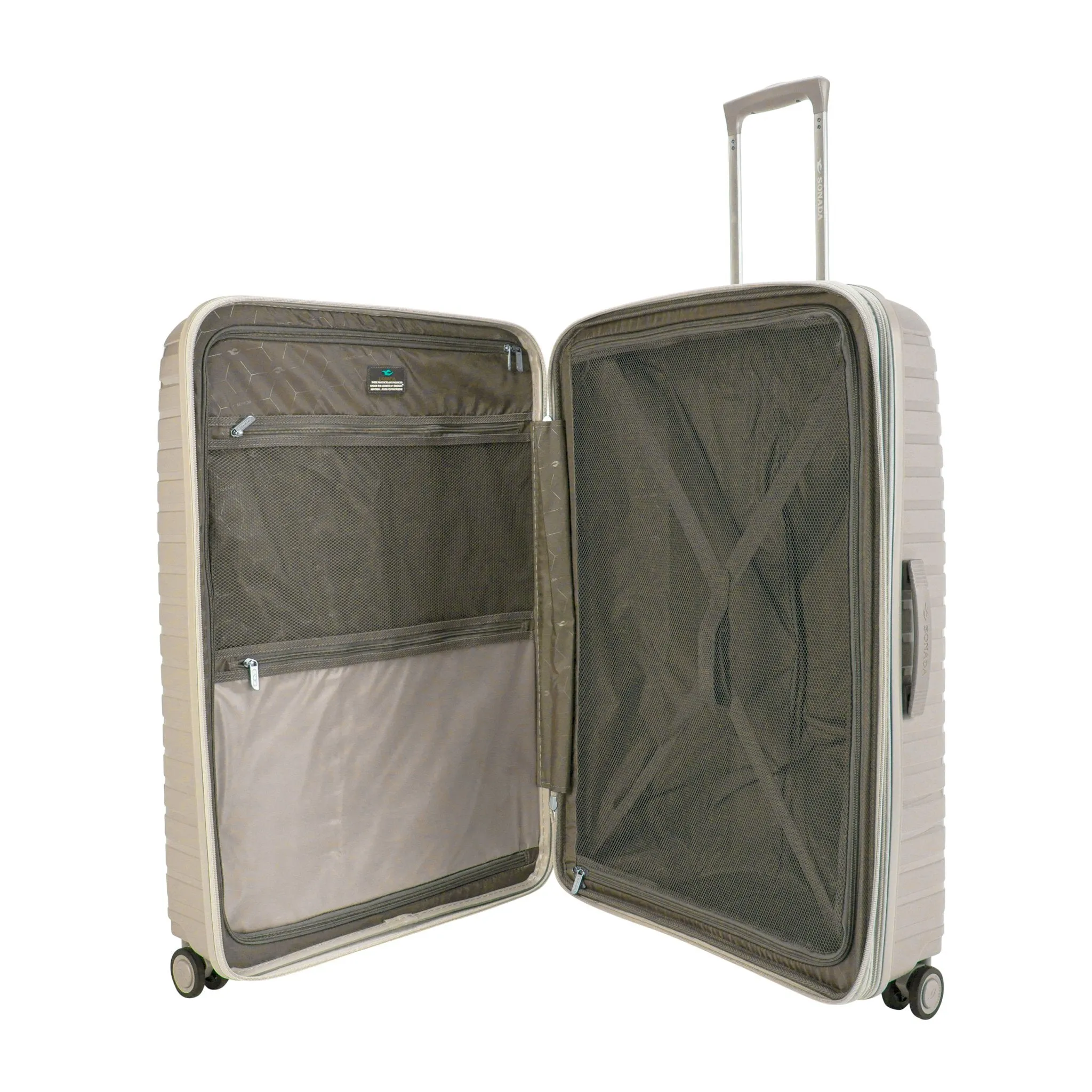 Meteor Suitcase Set of 3   Beauty Case - Feather Grey