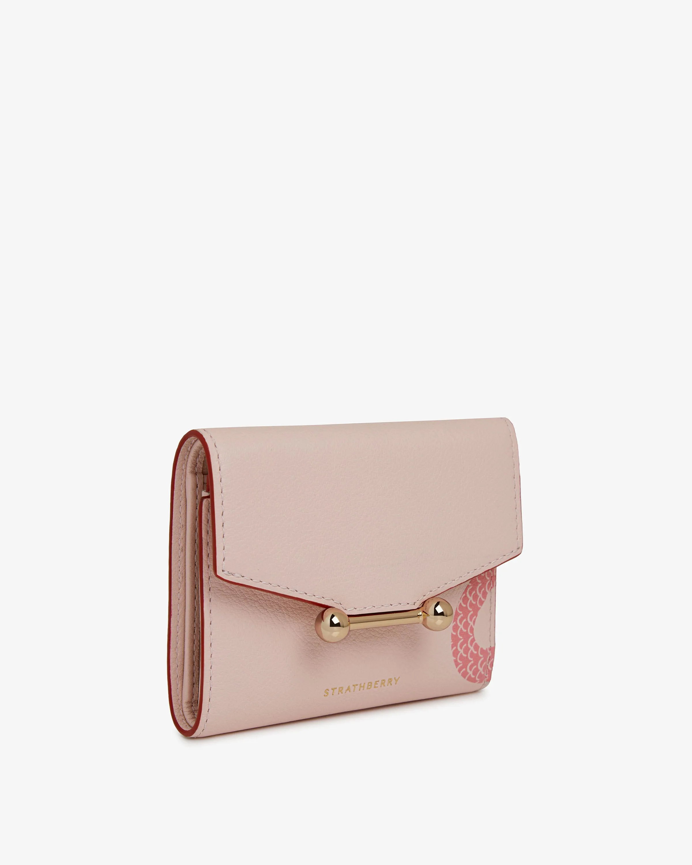 Mosaic Trifold Wallet - LNY Snake Caledonian Pink