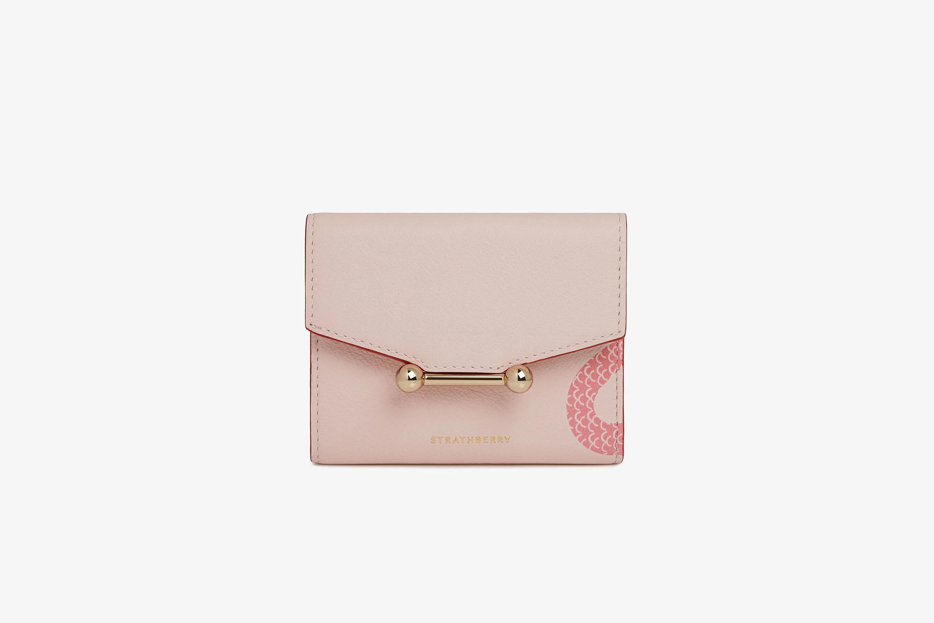 Mosaic Trifold Wallet - LNY Snake Caledonian Pink