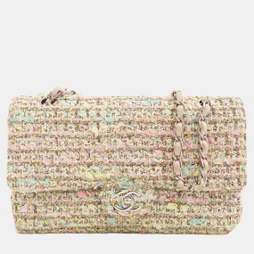 Multicolour Medium Classic Tweed Double Flap