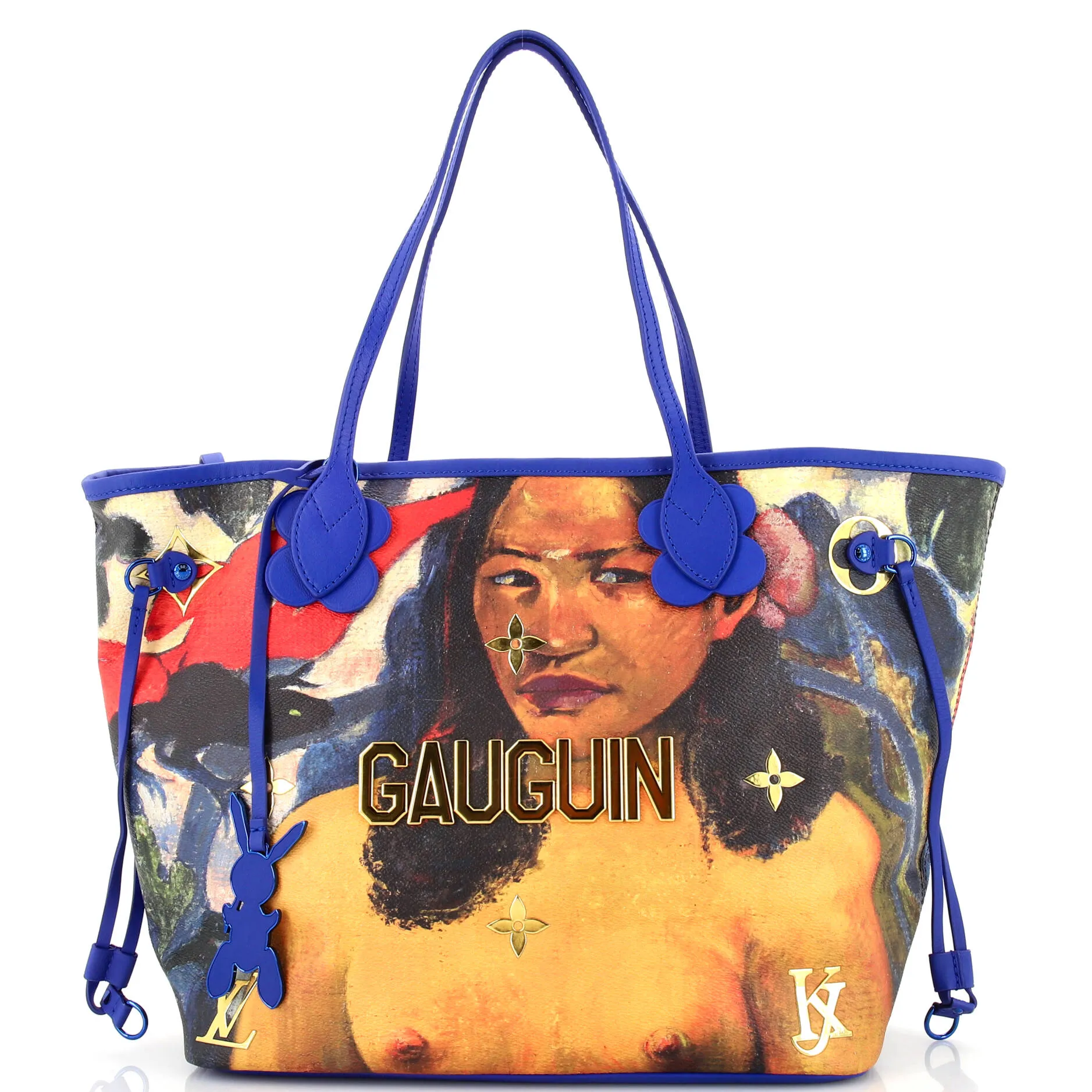 Neverfull NM Tote Limited Edition Jeff Koons Gauguin Print Canvas MM