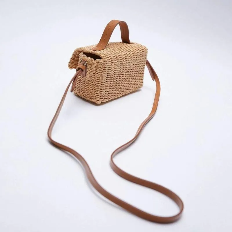 New Paper Rope Messenger Bag