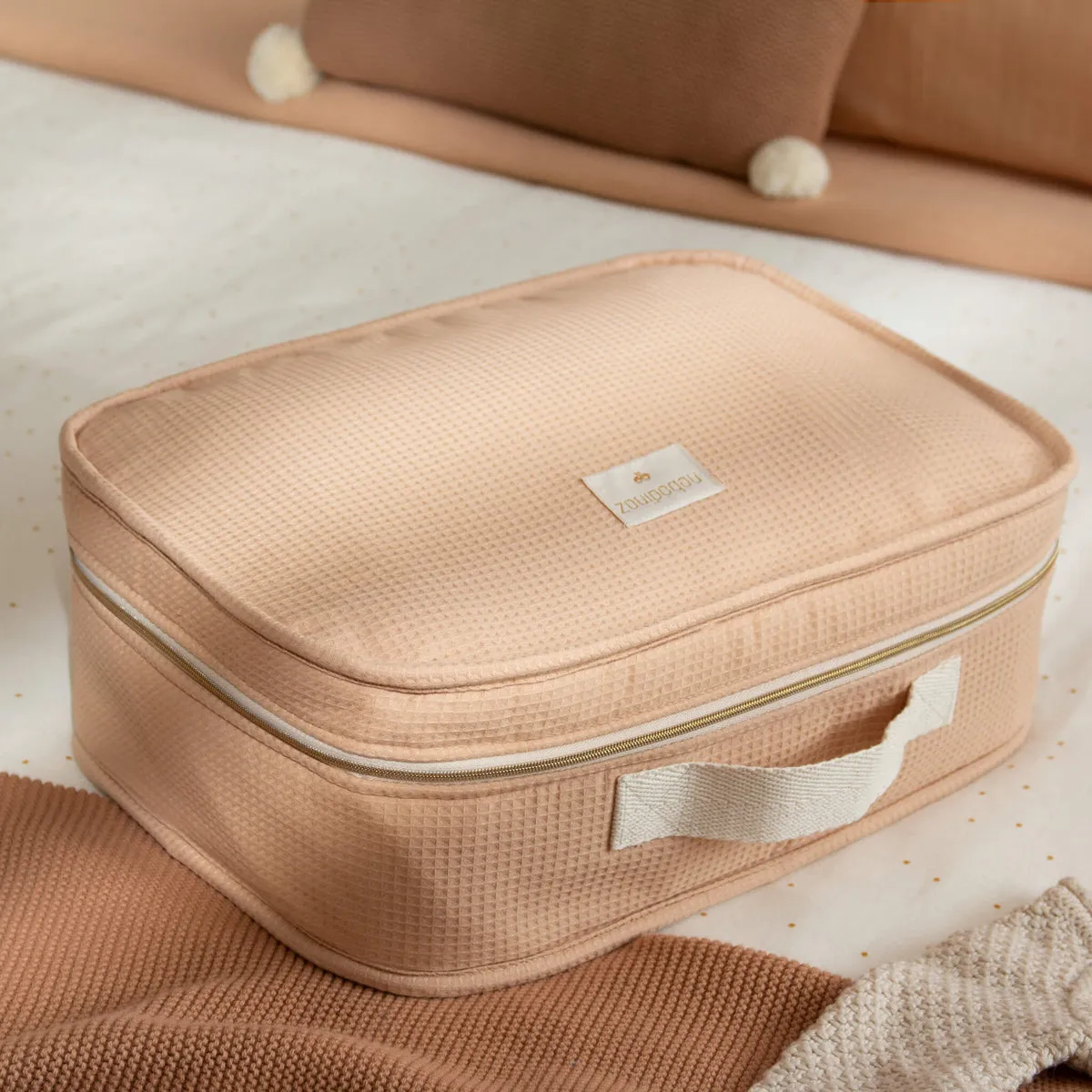 nobodinoz Victoria Baby Suitcase Nude