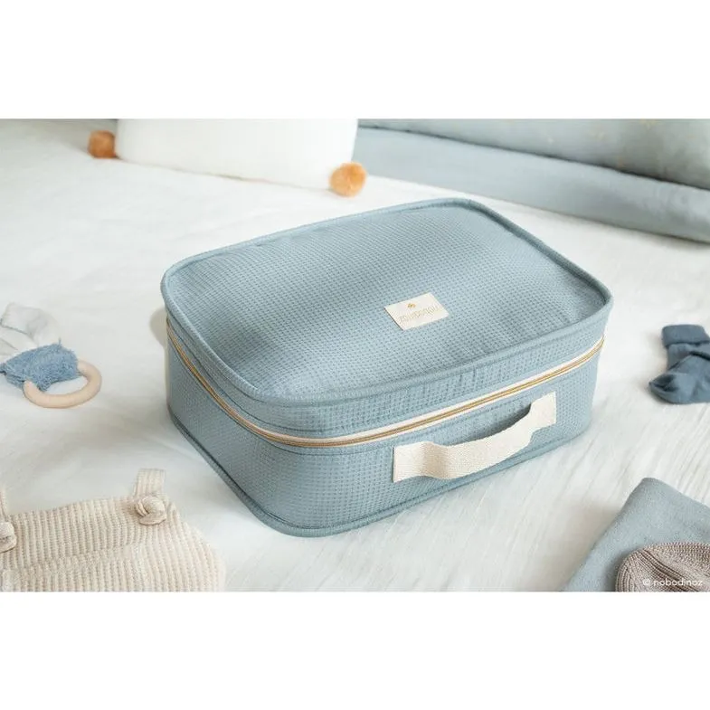 nobodinoz Victoria Baby Suitcase Stone Blue