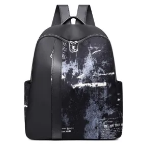 Nylon Splicing Design Shoulder Backpack For Girls