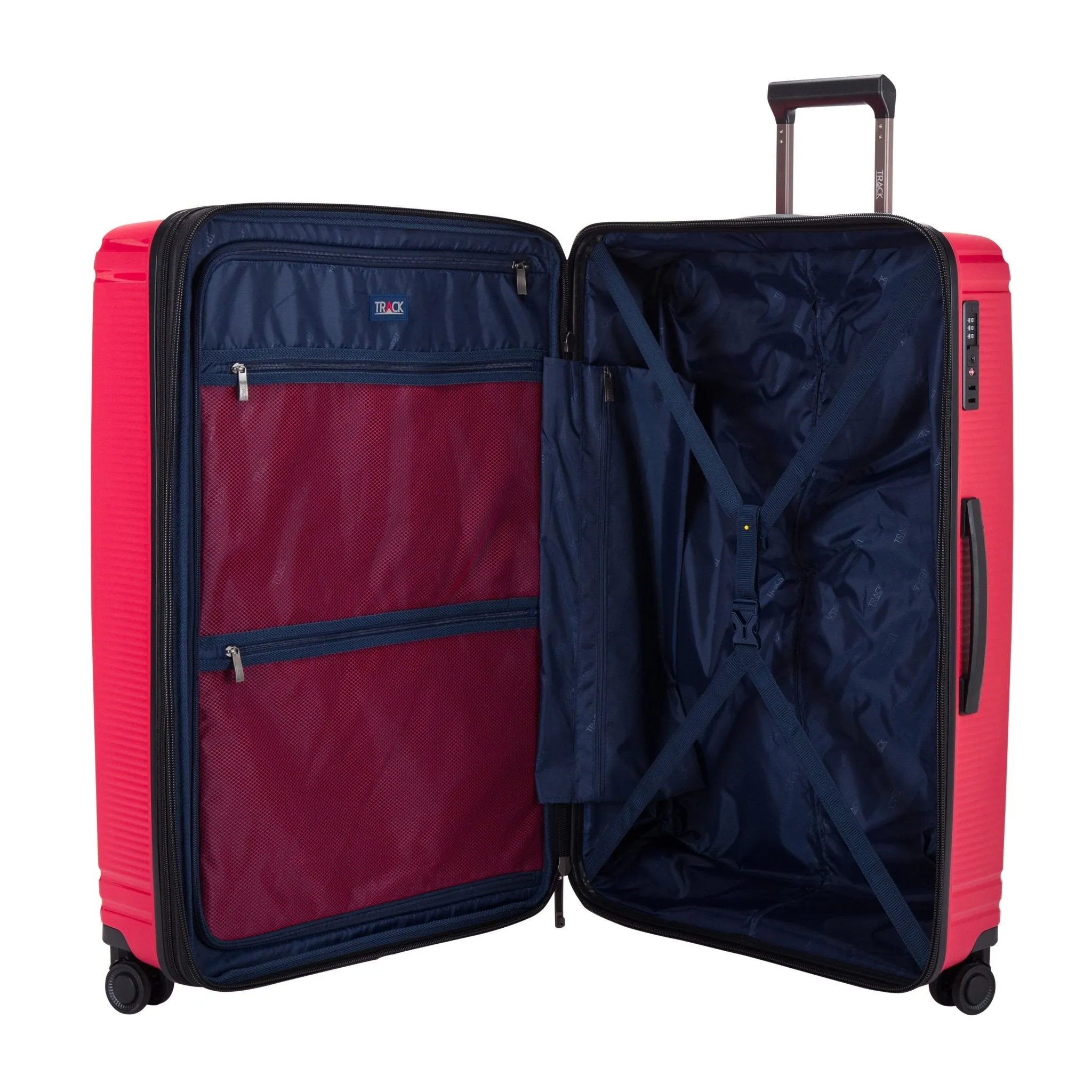 Oxford Suitcases Set of 3   Beauty Case - Red