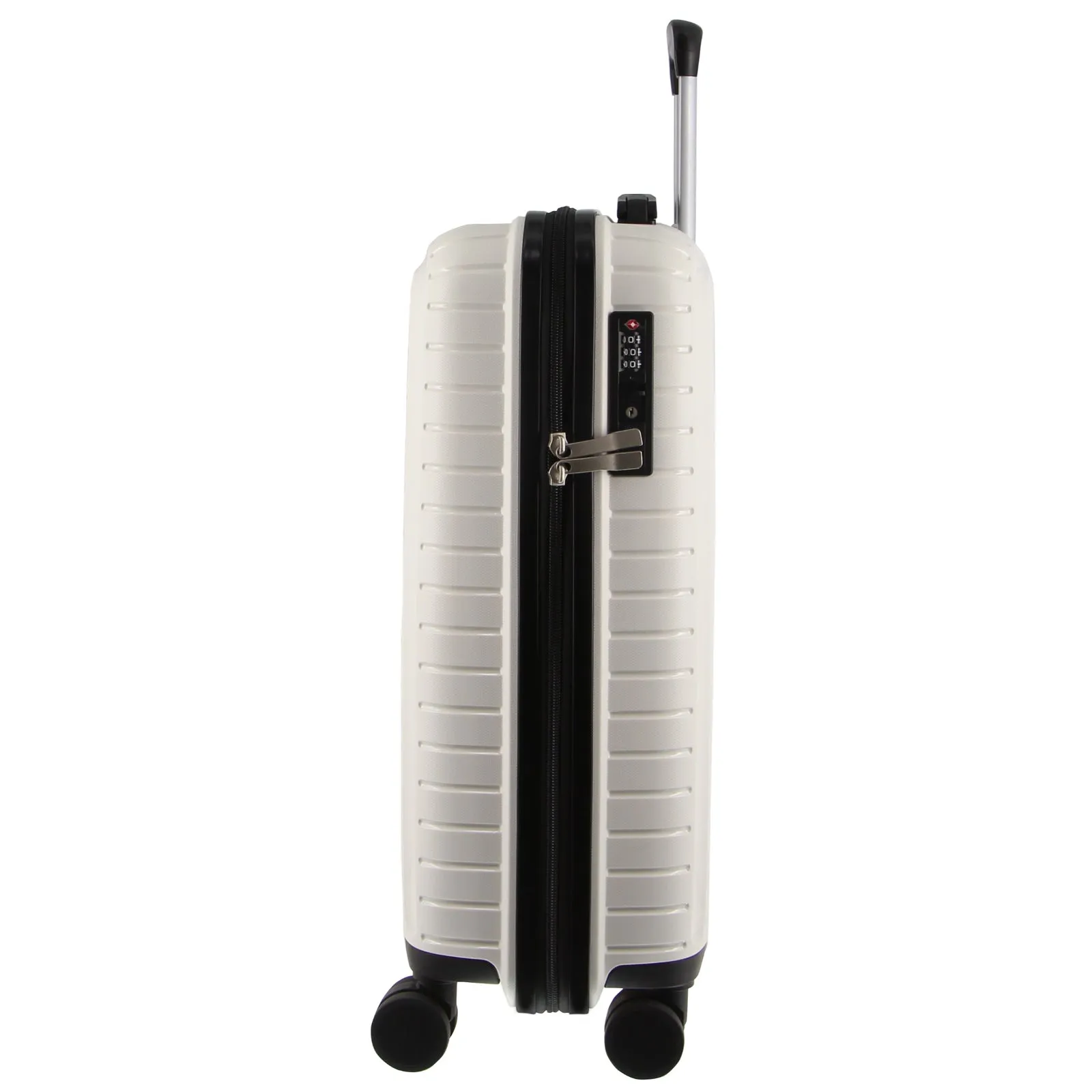 Pierre Cardin 76cm Large Hard-Shell Suitcase Travel Luggage Bag - White